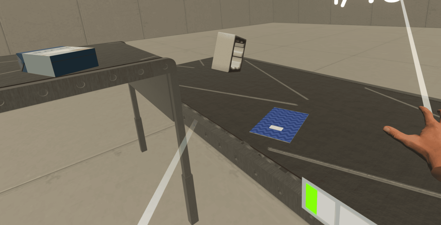 EduVR modul Třídicí pás