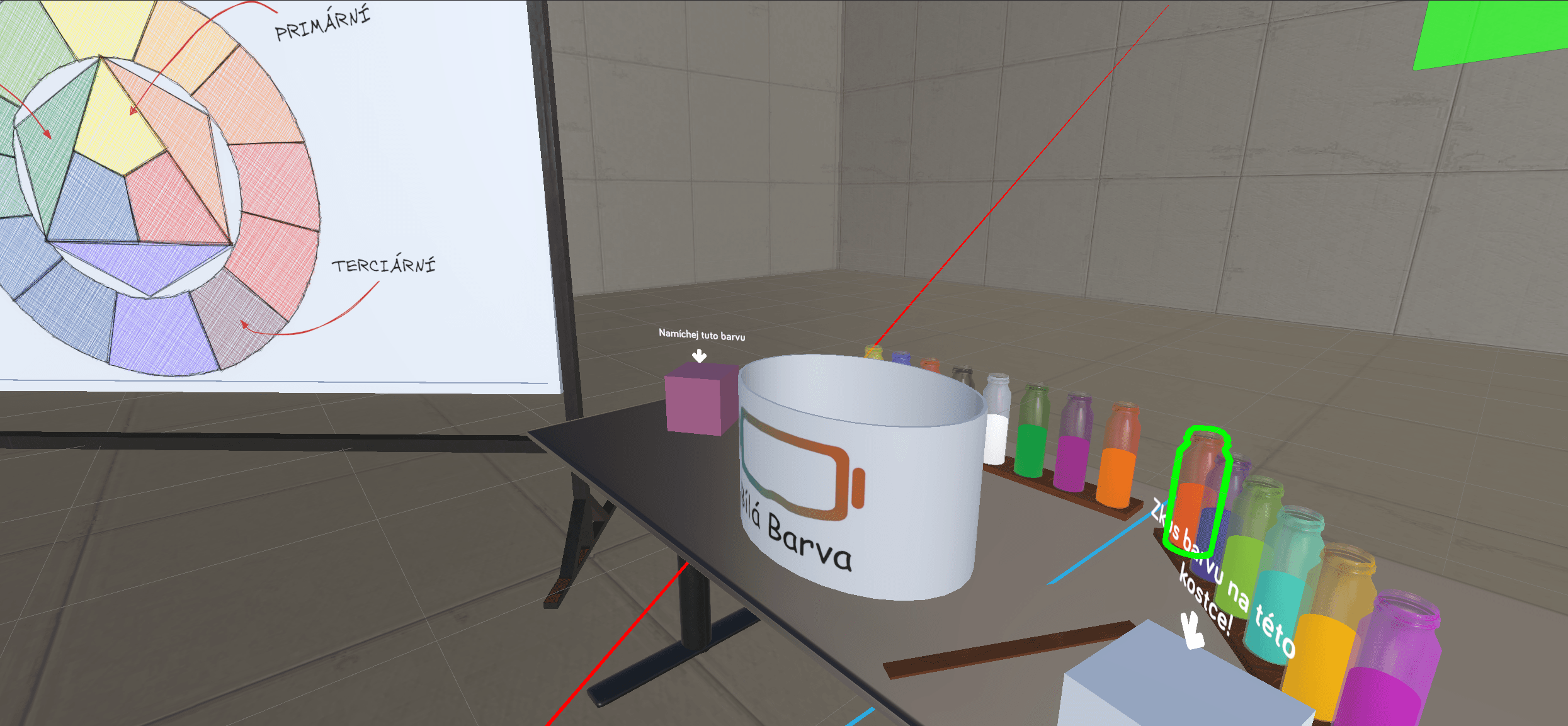 EduVR modul Malíř